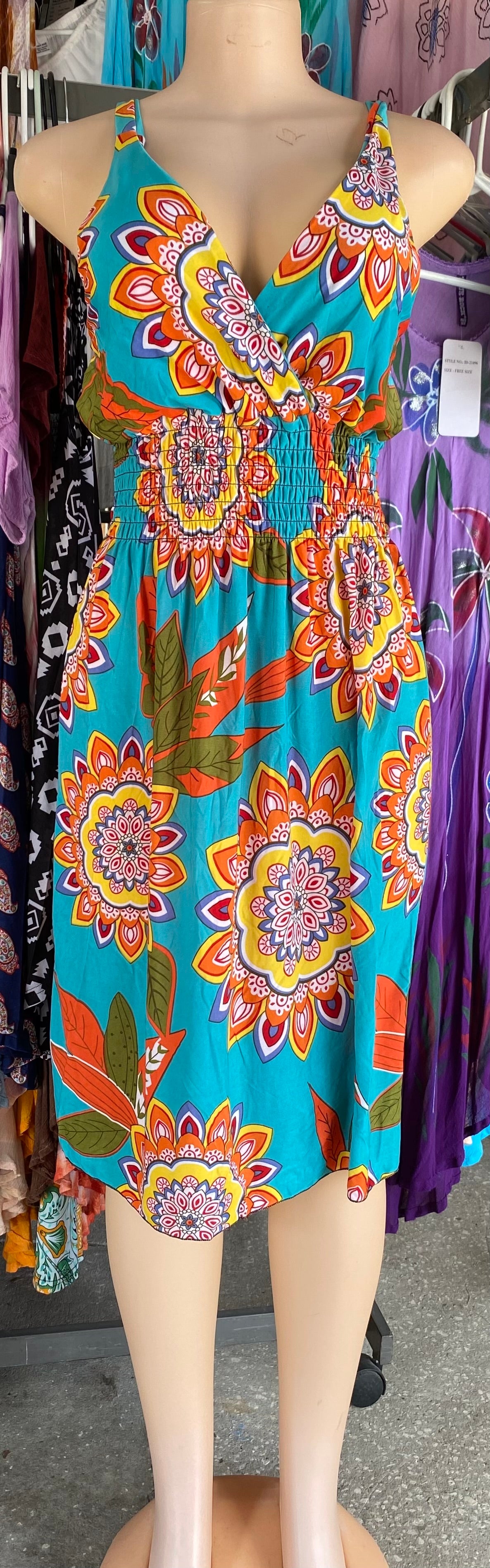 GEOMETRIC DESIGN SUNDRESS