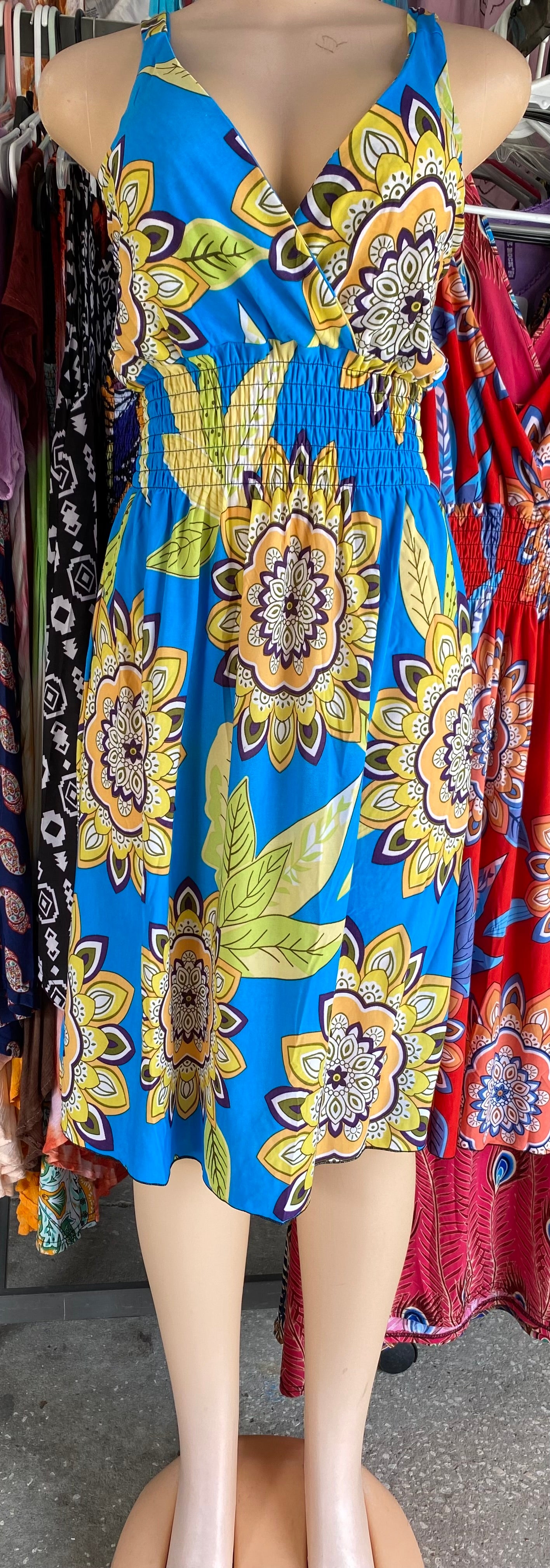 GEOMETRIC DESIGN SUNDRESS